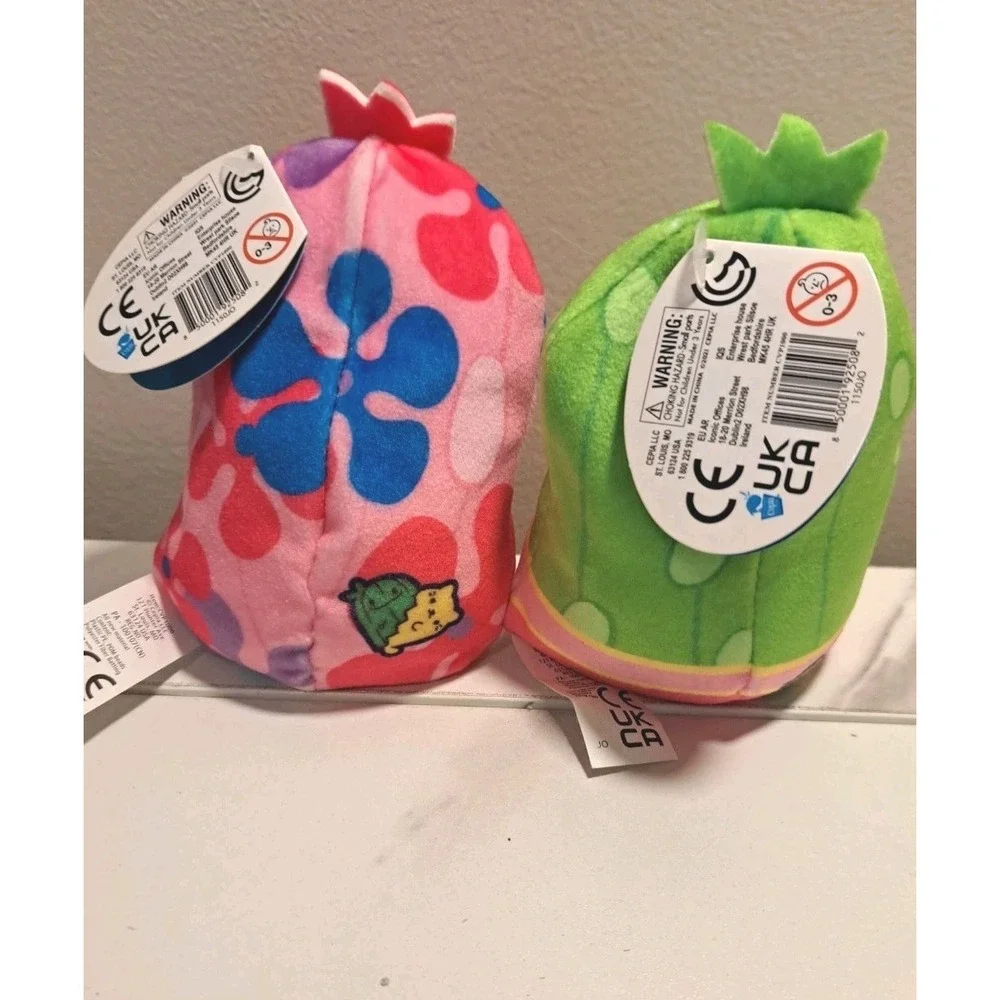 Cats VS Pickles Set of 2- Tiny Dancer #198 Groovy Gill Bean Bag NWT!